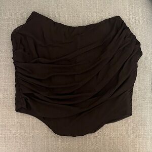 Black Ruched corset top